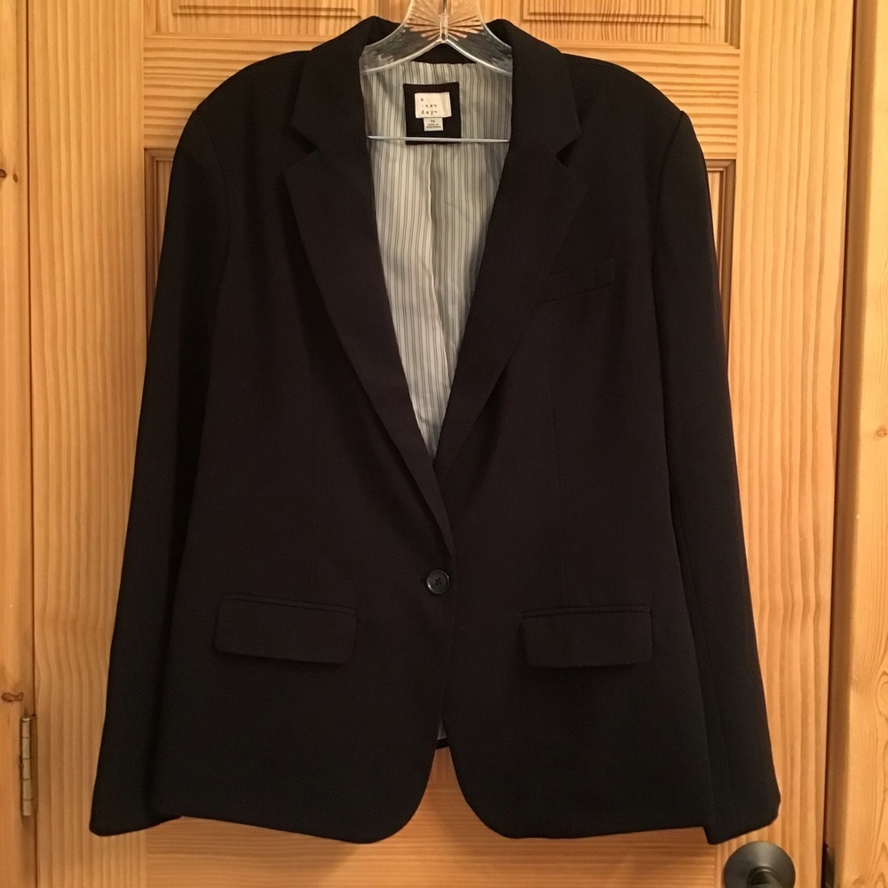 Blazer A New Day Size 14 Black Poly